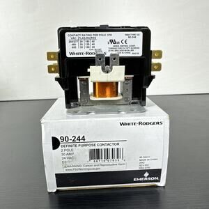 White Rodgers Magnetic Contactor 50/60Hz 30A 40A 2-Poles‎ 24VAC 90-244